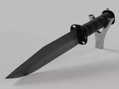 Knife M9 Black 3D model