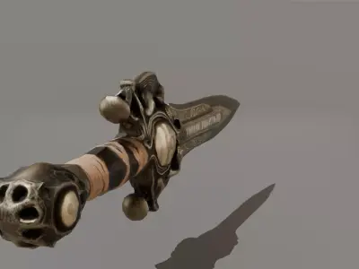 Zodiac Dark Weapons Collection  Libra Dagger Low Poly Low-poly 3D model