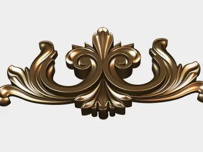 Carved decor for cnc 48 Free 3D model