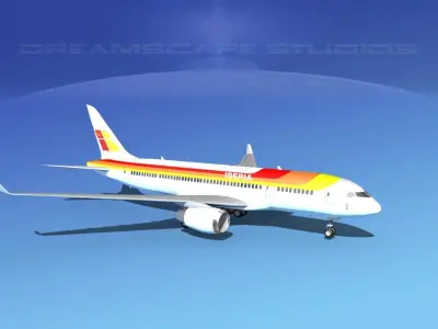 Boeing 787-8 Iberia 3D model