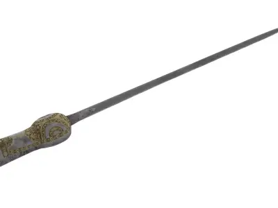 Pata Sword Low-poly 3D model