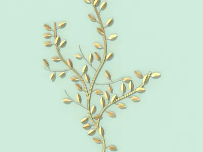 Wall Art Decoration Tree Branch Free 3D model