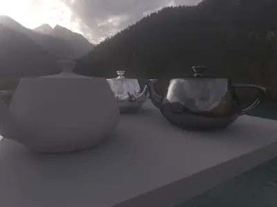 HDR - Mountain Lake 3D model