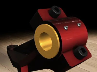 Plain Bearing Support Free 3D model