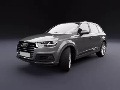 Audi Q7 Tfsi e Grey Medium 3D model