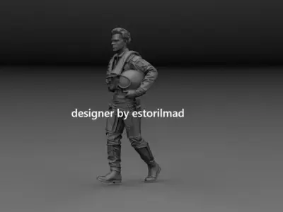 NATO EUROFIGHTER TYPHOON AIRCRAFT PILOT v5 3D print model