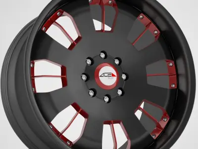 Antera Ace Asanti rims 3D model