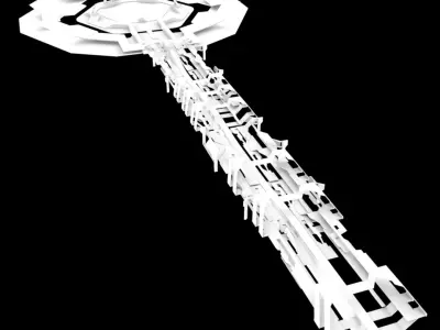 Sci Fi Corridor 3D model 190