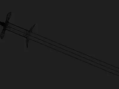 Zweihander - Two Handed Sword 3D model