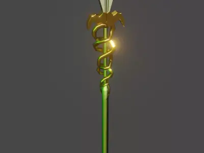 3 swords Low-poly 3D model