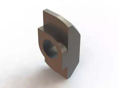 Porca Martelo Canal Channel 8 M5 Hammer Nut 3D model