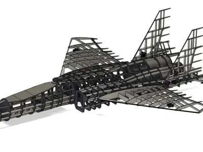 F15C Twin 70mm EDF RC model V1 3D print model