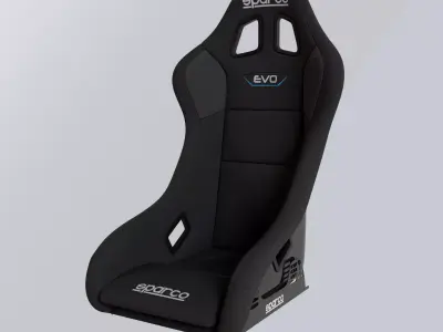 Racing Car Seat Sparco EVO 3D model