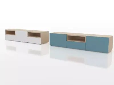 Ikea BESTA cabinet Free low-poly 3D model