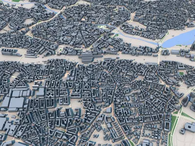 Nuremberg City Germany 3D model