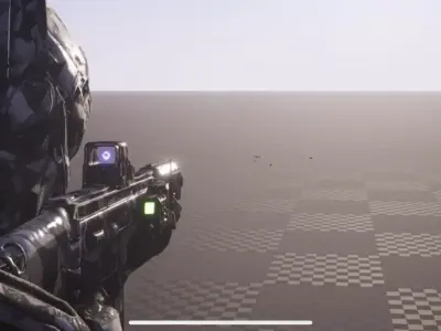 Game Ready Assault Rifle Model 3D model