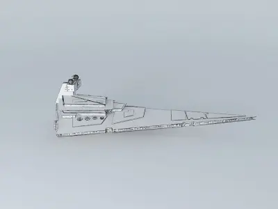 Imperial 1 star class destroyer - Star Wars Free 3D model