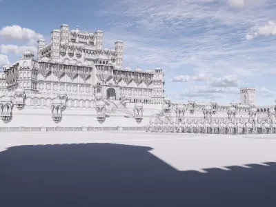indian jharokha palace 3D model