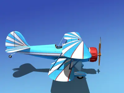 Waco YMF-5 V07 3D model