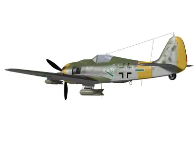 Focke Wulf Fw190 F8 3D model