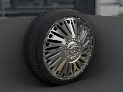 WHEEL FOR CUSTOM TRUCK 21F FRONT AND DOUBLED BACK 3D print model