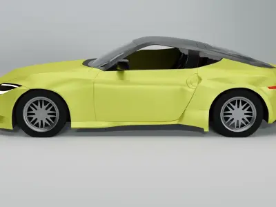 Nissan Z 2023 3D Model Free low-poly 3D model