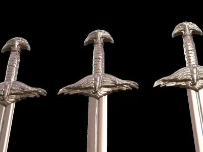 Thagner Sword collection 3D model