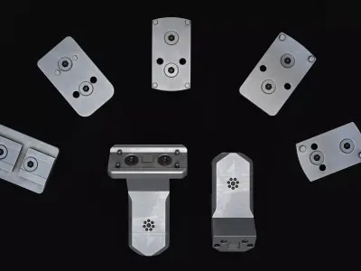 Arisaka Offset Optic Mount Free low-poly 3D model