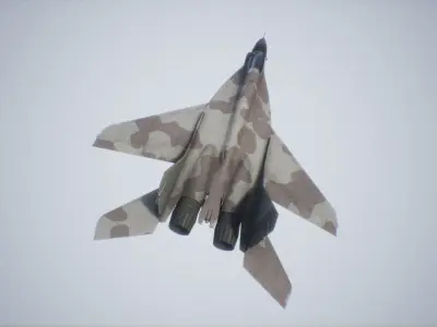 Fully Animated Jet Fighter mig29a Low-poly 3D model