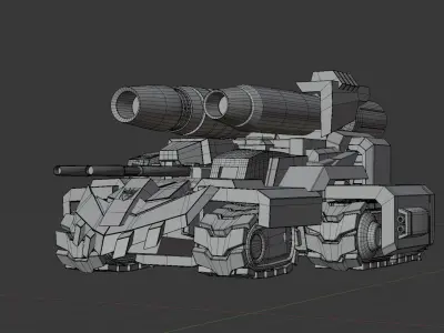 IDW Tarn with Alt Mode and Animation 3D model