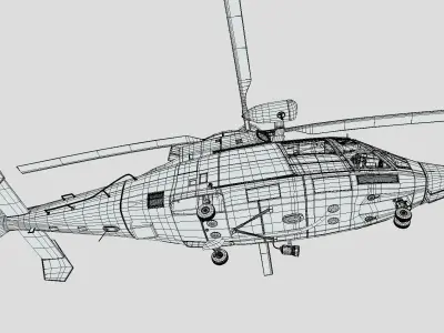 MH-65 Dolphin 3D model