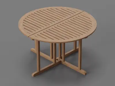 Table Low-poly 3D model 19