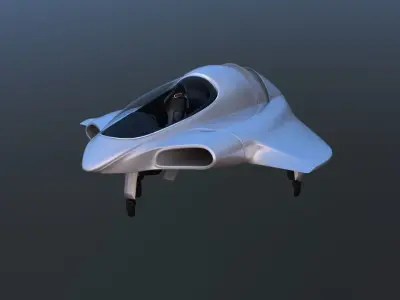 Futuristic Aircraft Transport 3D model