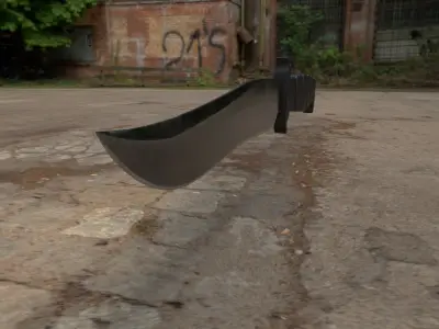 Clip Point Knife Free low-poly 3D model