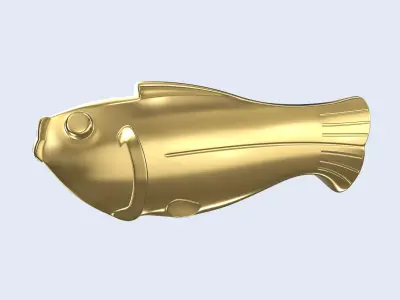 Vintage antique fish 3d printing sculpture 3D print model