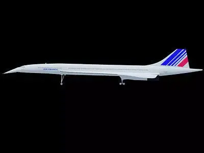 France Concorde Airliner 3D model