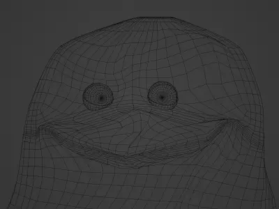 Skipper from Penguins of Madagascar Low-poly 3D model