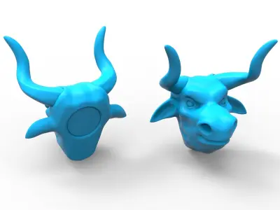Bull head  3D model