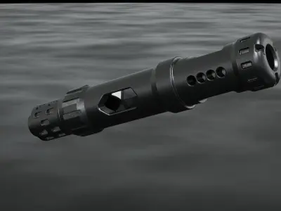 Muzzle brake long vt 3D model
