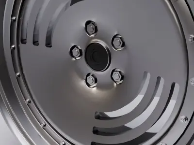 L2 wheel Low-poly 3D model