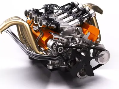 Chevrolet Camaro Z28 LS Custom V8 Low-poly 3D model