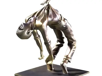 Ascension Man Spirit as Bird Lifting Body 758 3D model