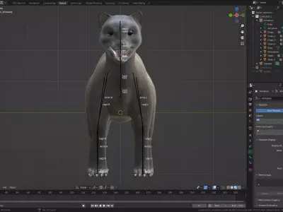 Mongoose Rigged Free animal Free low-poly 3D model