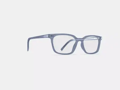 Weathers Low Bridge Fit Eyeglasses in Periwinkle Crystal 3D model