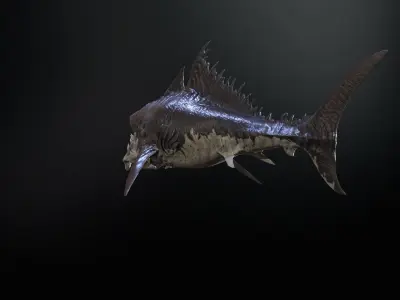 AlienShark 1 Low-poly 3D model