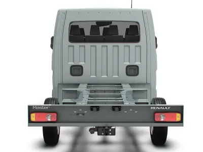 Renault Master CrewCab L3 Chassis 2024 3D model