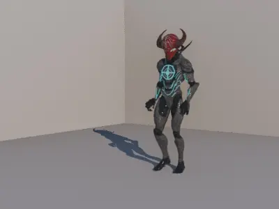 Warrior Low-poly 3D model purchase