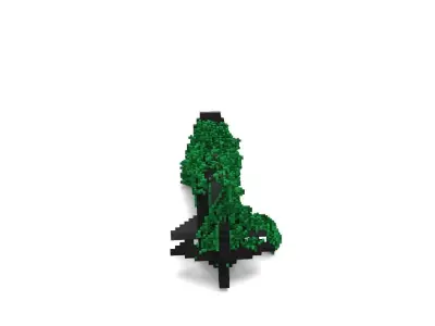 Voxel - Type1 Mossy Submarine Ship - Low-poly 3D Model Low-poly 3D model