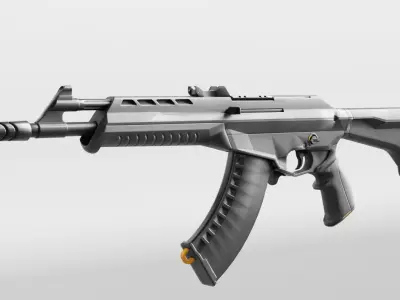 Vandal Valorant Weapon RIGGED Low-poly 3D model