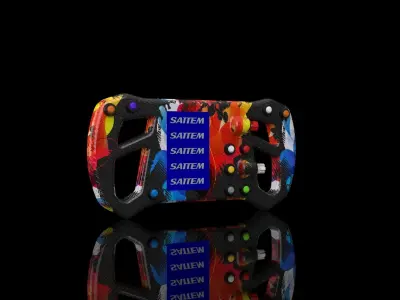 Carbon Fiber Steering Wheel 3D model